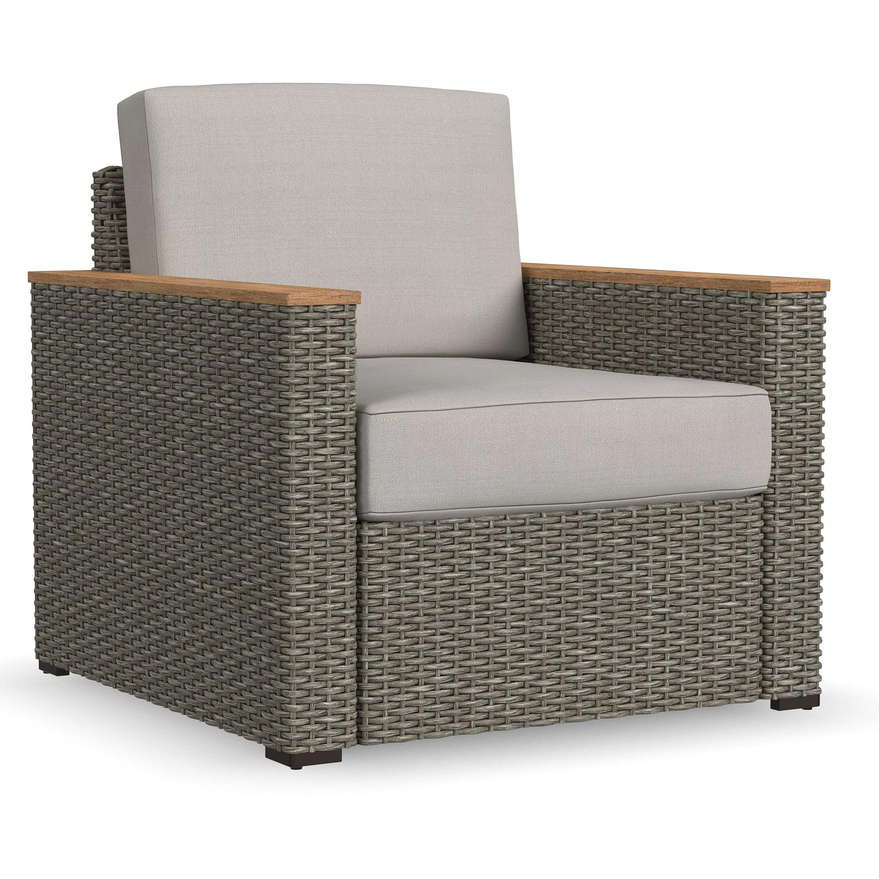 Homestyles Boca Raton Outdoor Arm Chair, 1 Person, Grey