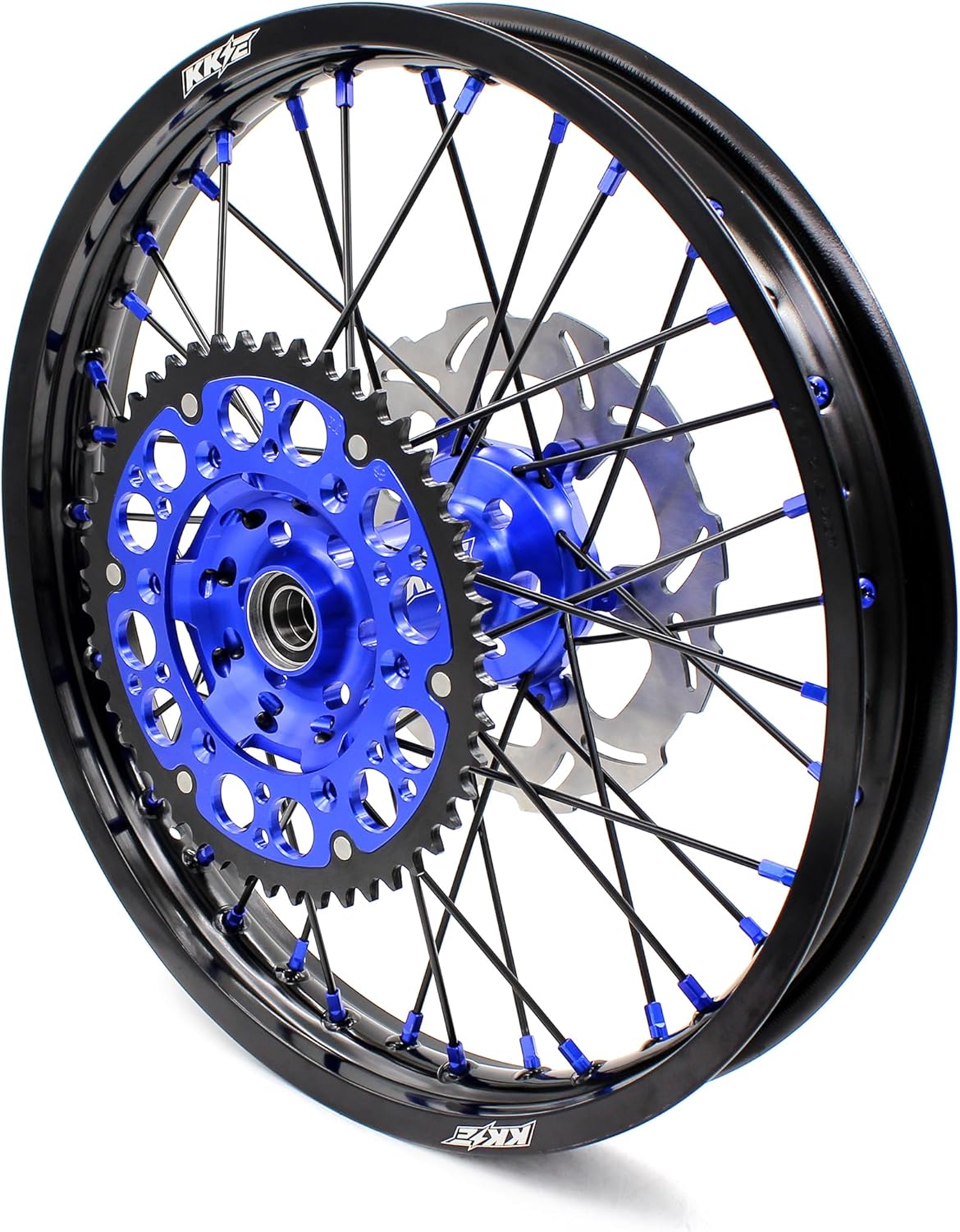 KKE 1.6 * 21/2.15 * 19 Fit YAMAHA YZ250F 2001-2015 YZ450F 2003-2015 YZ125 YZ250 1999-2016 250MM Front Disc 245MM Rear Disc Sproket Mx Motorcycle Wheels Rims Set