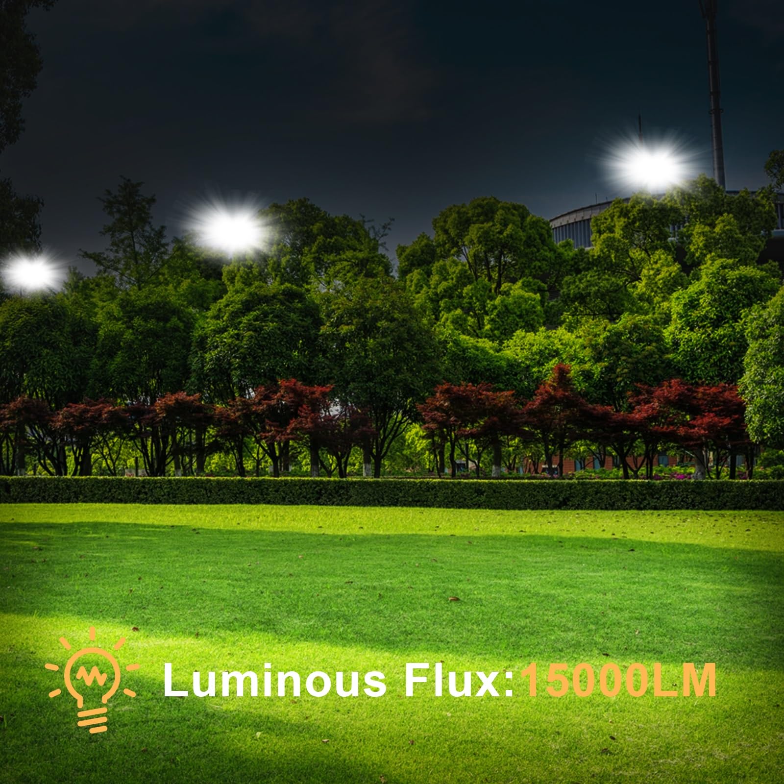 CREATESTAR LED Strahler Außen, 150W Baustrahler Außenstrahler 6500K Kaltweiß Scheinwerfer IP66 Wasserdicht, LED Fluter für Lager, Hof, Garten, Sportplatz, Garage, Parkplatz, 2 Stück