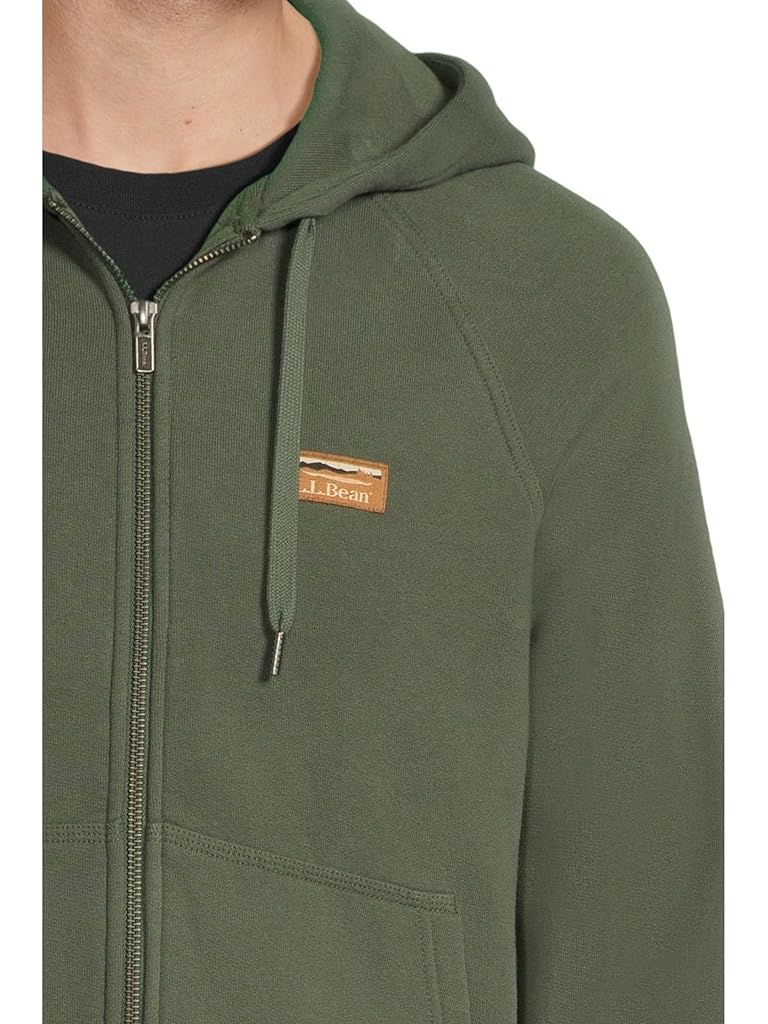 Green L.L.Bean Katahdin Iron Works® Full-zip Sweatshirt Hooded