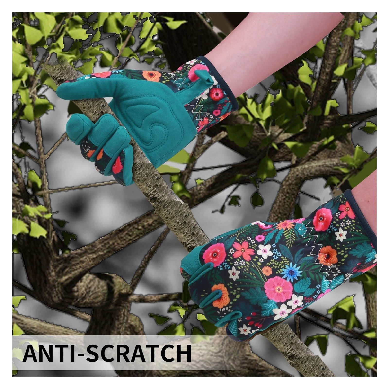 Guantes de jardinería, Guantes de jardinería for mujer, multicolor, for desmalezar, cavar, plantar, podar(Onecolor)