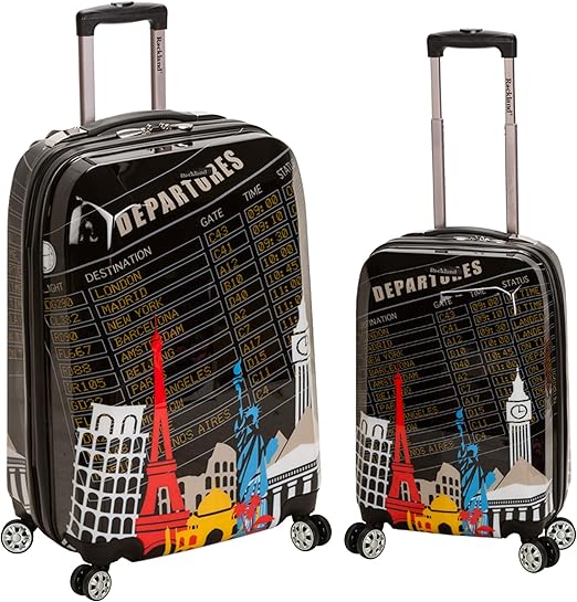 Rockland Departure Hardside Spinner Wheel Luggage Set, 2Piece (20/28) Luggage Sets
