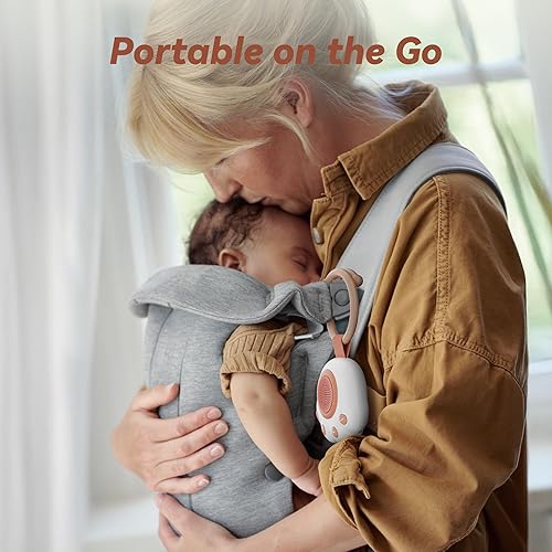 Miniatura 5 de Máquina de sonido portátil para bebés y niños | Máquina de ruido blanco con 33 sonidos relajantes para cochecito, asiento de automóvil, viajes,