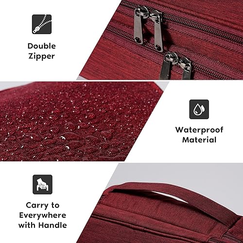 Miniatura 3 de OrgaWise - Organizador electrónico, bolsa de accesorios electrónicos de viaje, organizador de cables de viaje de tres capas para iPad Mini, Kindle,