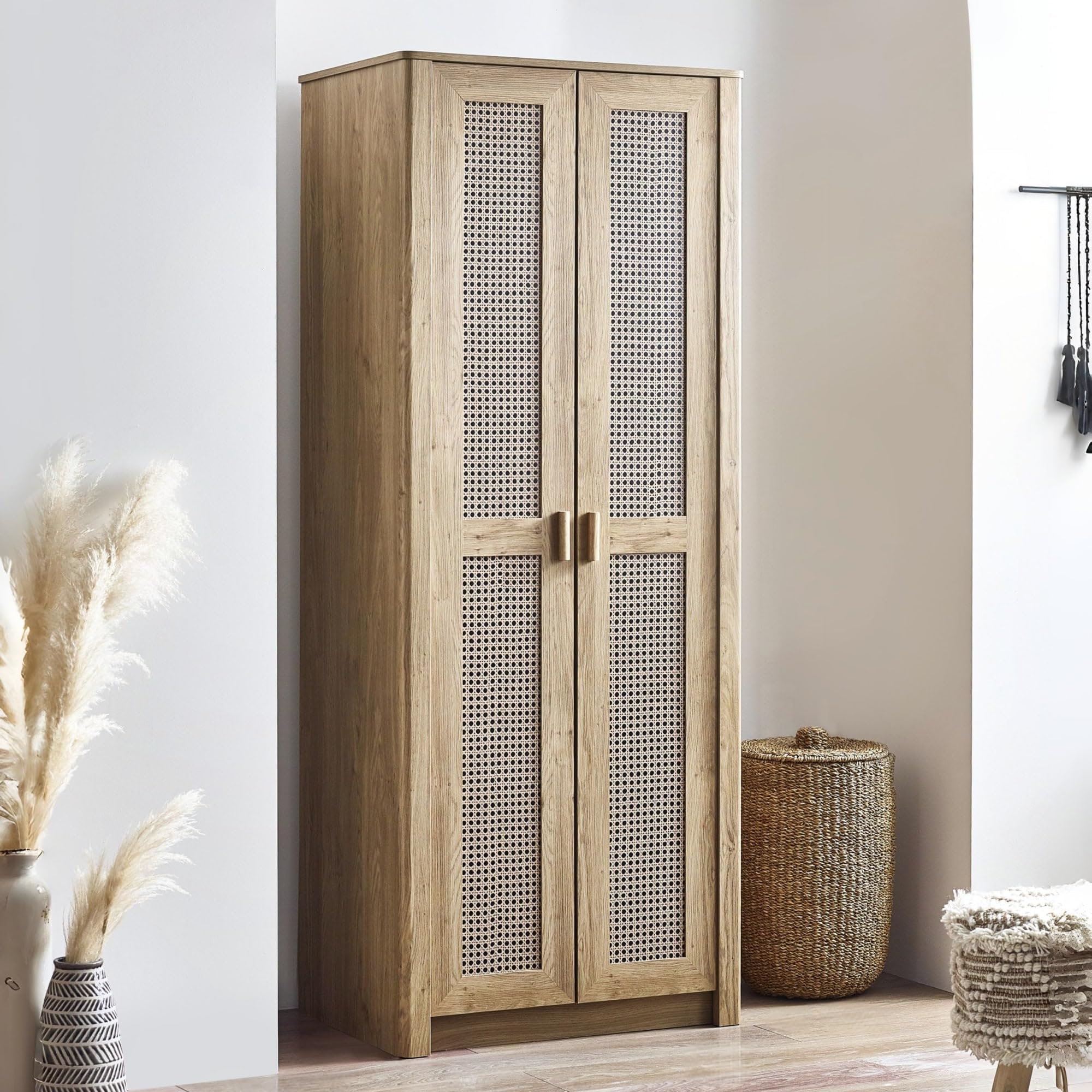 Julian Bowen Sydney 2 Door Wardrobe - Brown - Oak/Chipboard - 2 Door