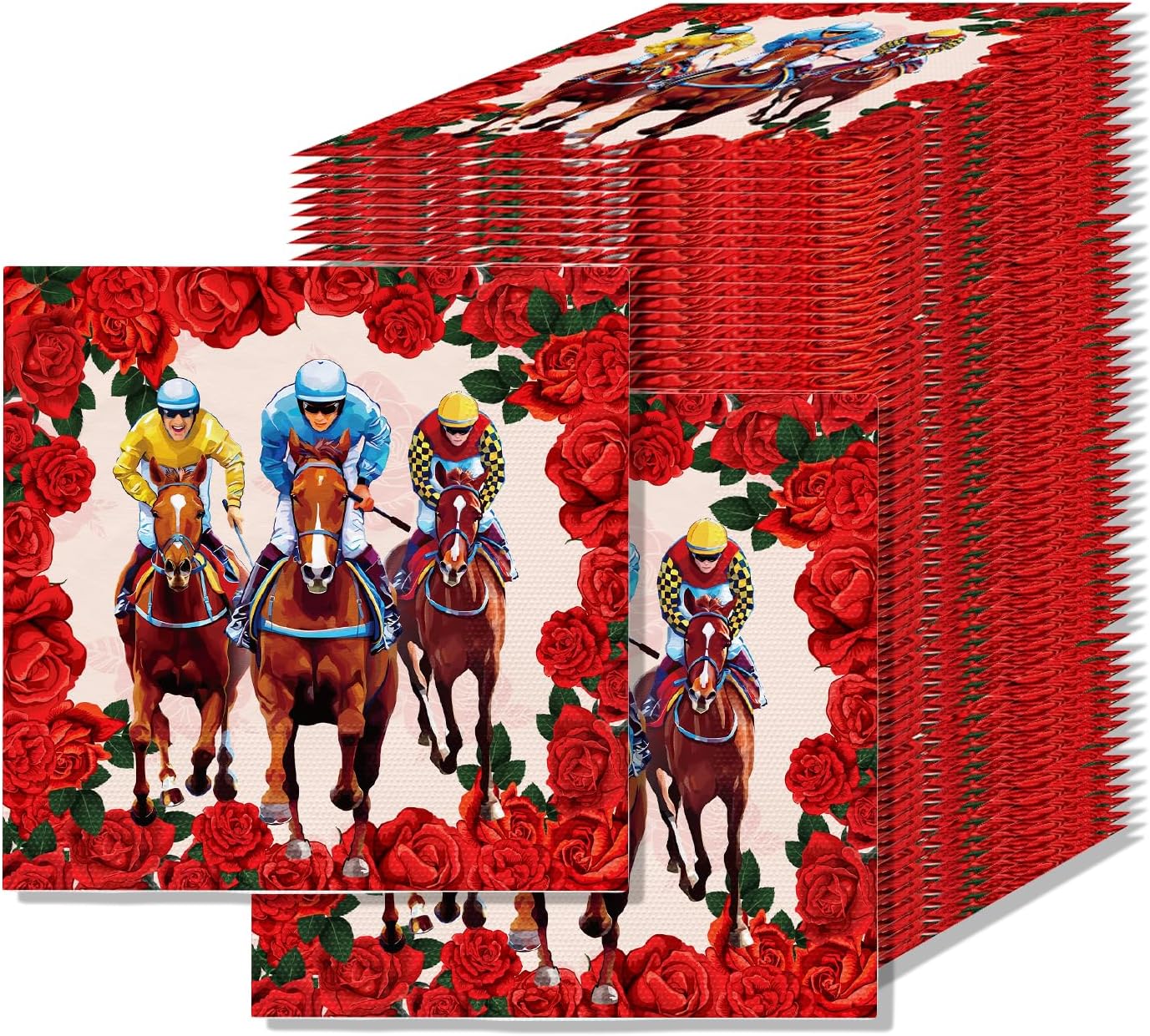 50pcs Derby Napkins Derby Decorations Derby Napkins Derby
