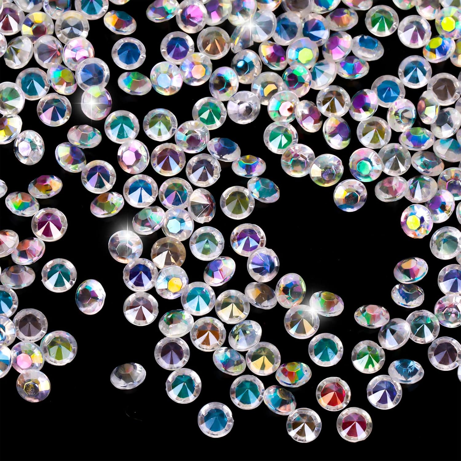 Prasaco 2000 Pieces Wedding Table Scatter Crystals, 4.5 mm