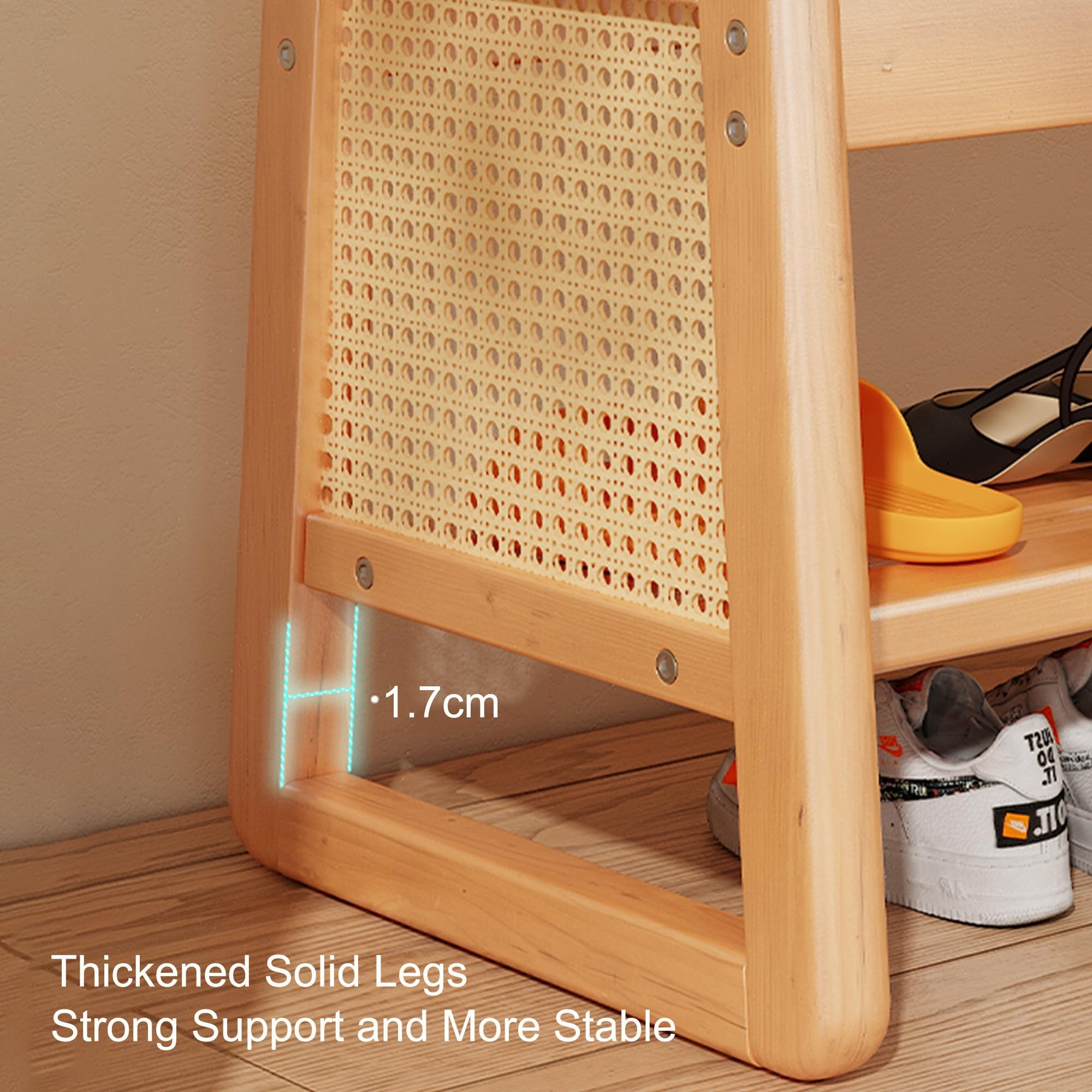 Banco Zapatero Entrada Recibidor con Asiento Banco Almacenaje Banqueta Dormitorio Banco Madera Banco Pie de Cama para Sala de Estar Pasillo(Off White,100cm/39.37in)
