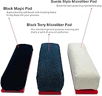 Vista 3 de GrooveWasher Almohadilla de limpieza de gamuza – Almohadilla de limpieza reemplazable para mango de madera dura de 5 pulgadas en el kit de limpieza