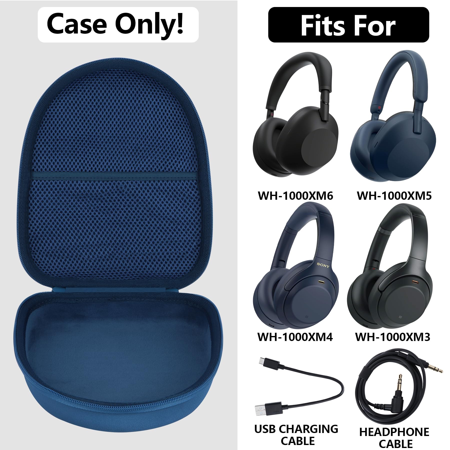 Amazon.com: RIYADAone Case for Sony WH-1000XM6, WH-1000XM5, WH