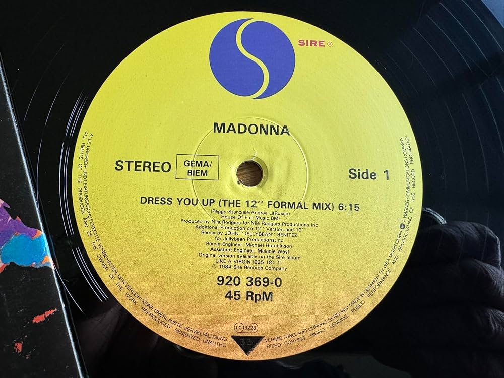 MADONNA Dress You Up 見本品 レコード MADONNA / ドレス・ユー・アップ (Dress You Up) 7inch – TICRO