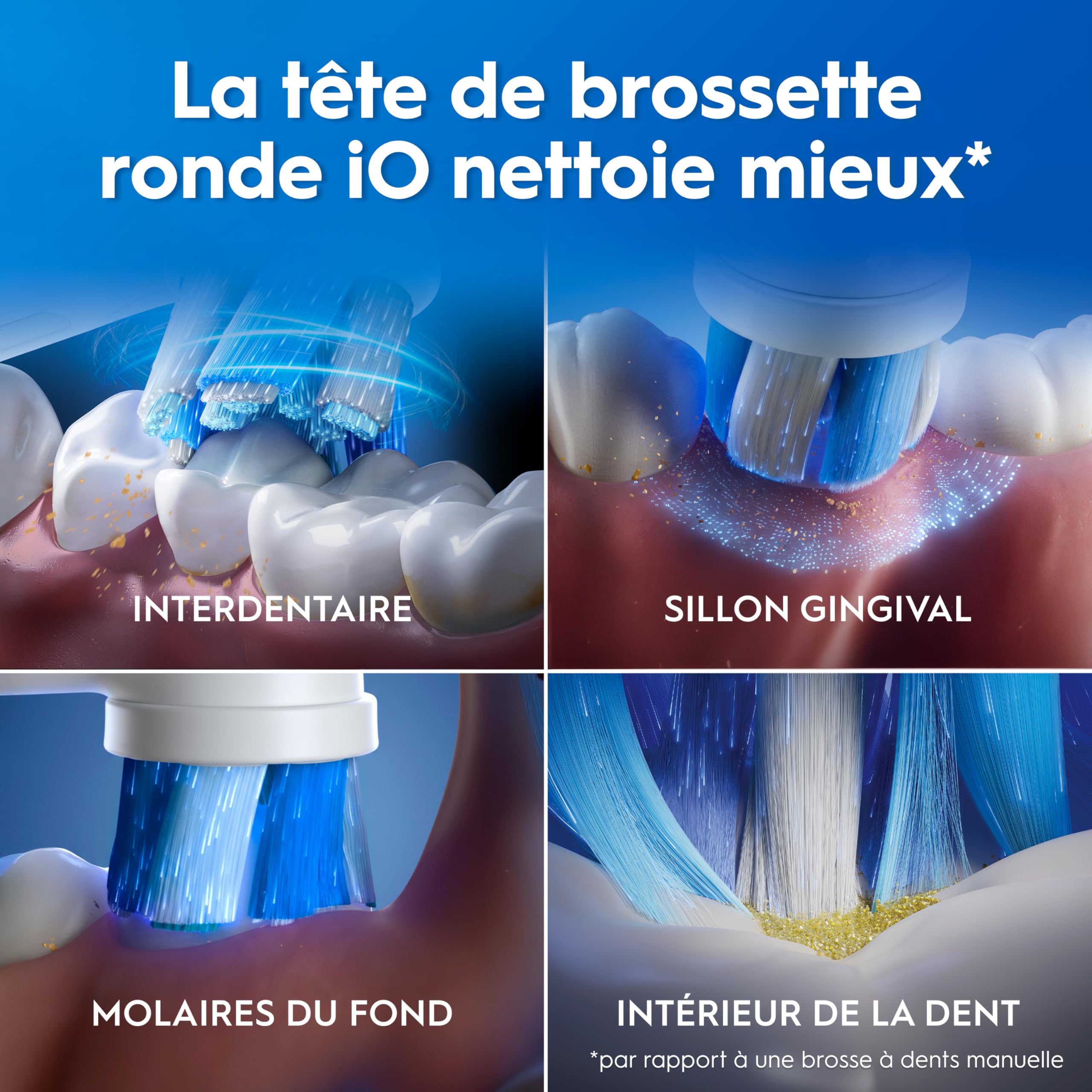 Oral-B Brosse à Dents Electrique iO 2 avec 1 Brossette de Rechange, Vert Forêt – 3 Modes de Brossage dont Douceur, Capteur de Pression sur les Gencives, Batterie Rechargeable, Silencieuse, avec Etui