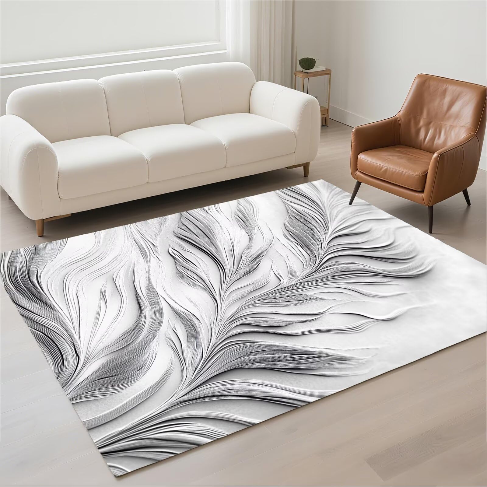 Tapis de couloir lavable et antidérapant 100x200cm doux pour entrée et bureau