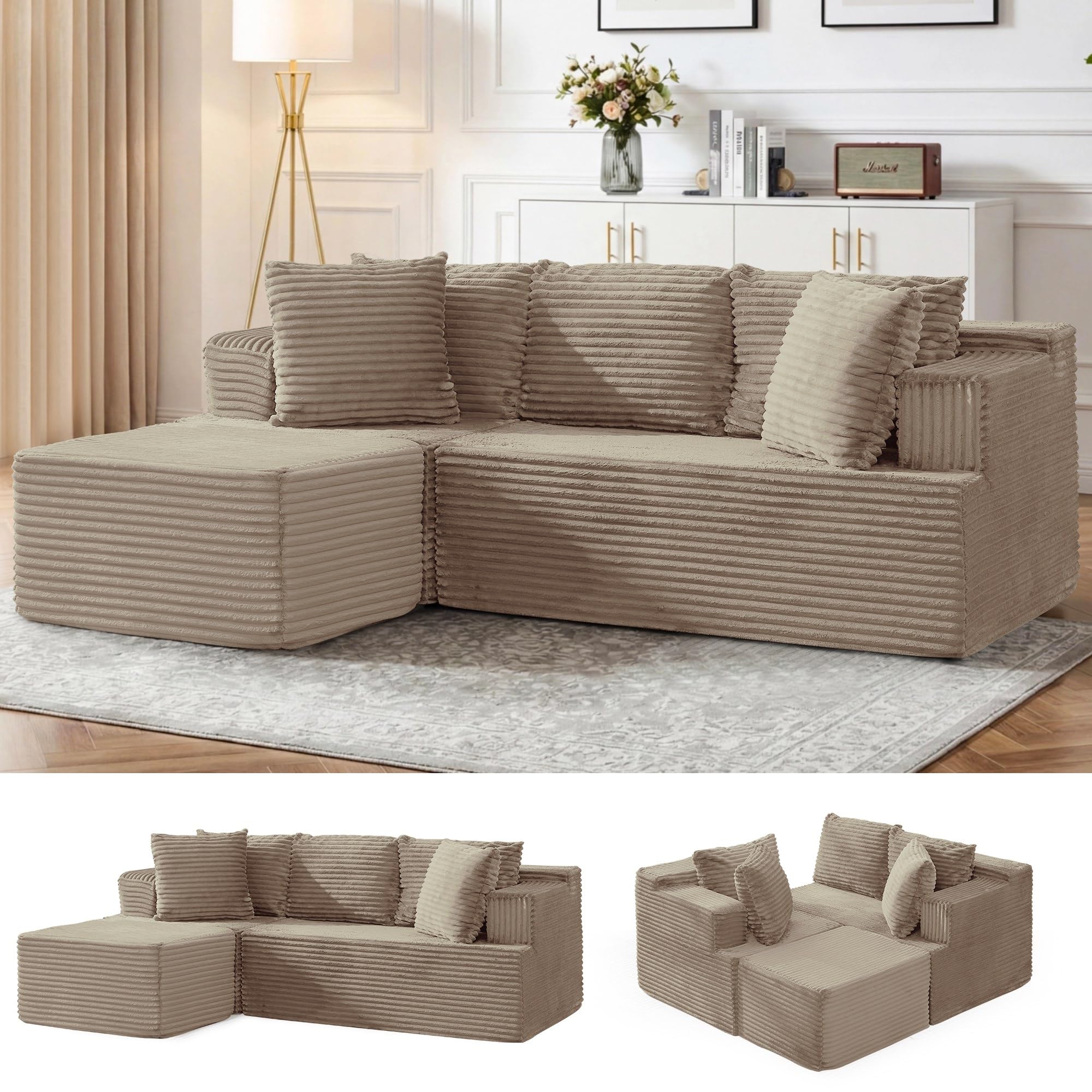 Korser 80 Cloud Modular Sectional Sofa