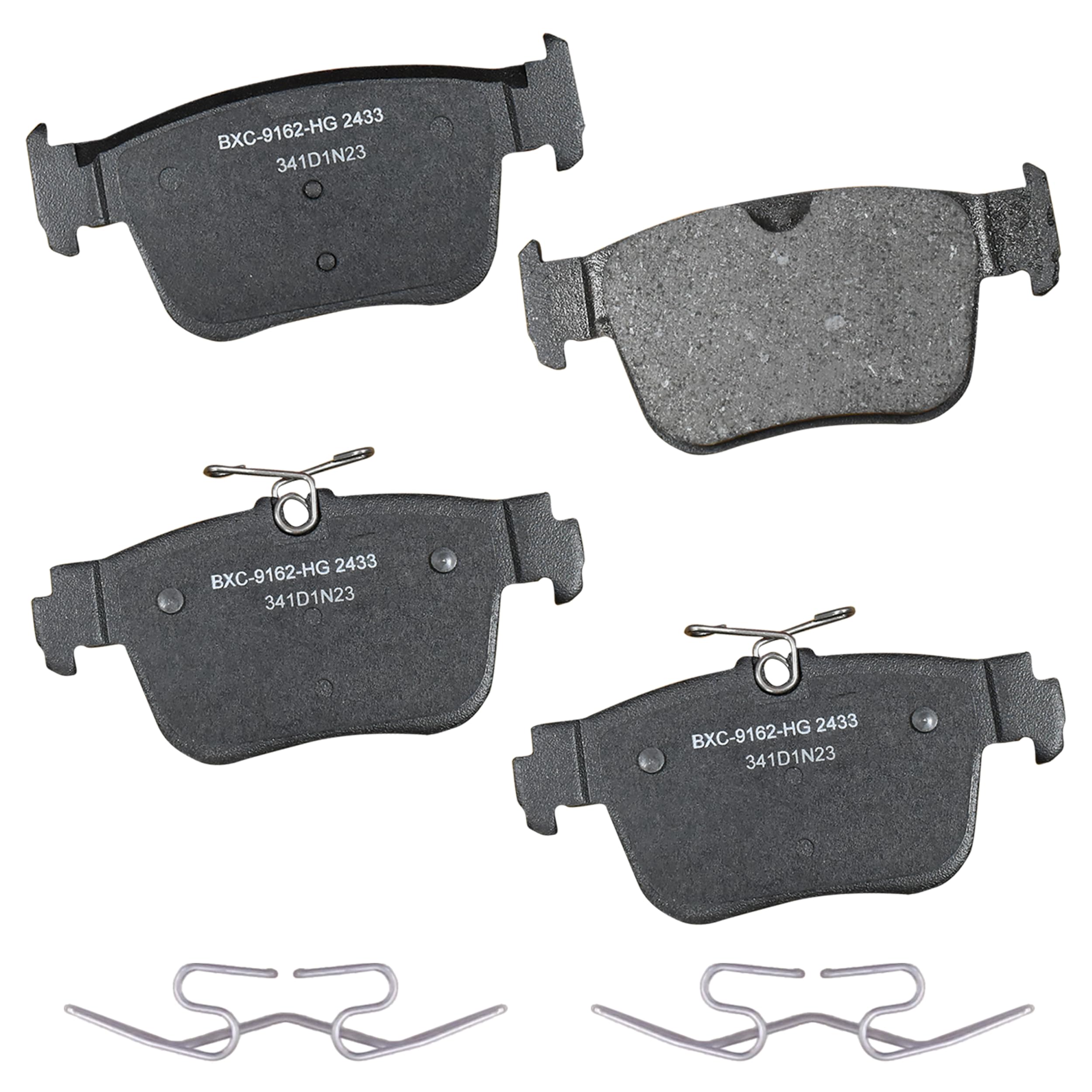 Bendix Premium SBC2433 Ceramic Rear Brake Pads for Audi S3 2024-2022, Volkswagen Golf R 2024-2022, GTI 2024-2023