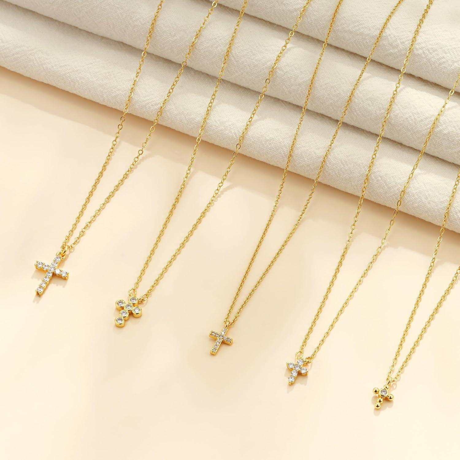 Cross Necklace for Women, 14K Gold Plated Small Cross Pendant Necklace for Women Dainty Religious Faith Jewelry Gifts - Image 7