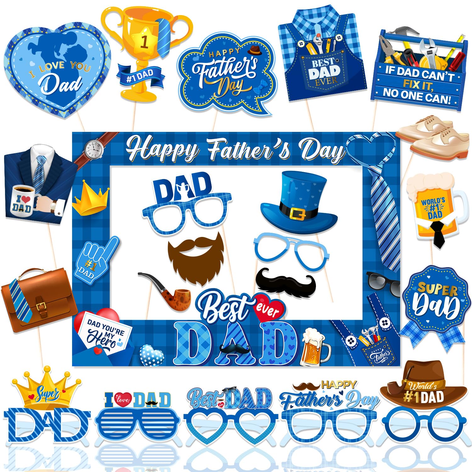 Make Father's Day Unforgettable with These 10 Photo Booth Essentials 3 Gupesxu Father Day Frame