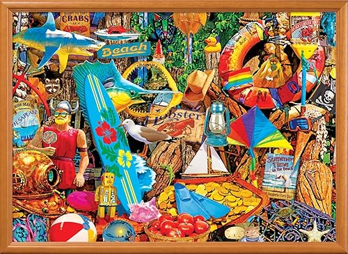 Miniatura 8 de MasterPieces - Rompecabezas de 1000 piezas, mercado de pulgas de playa, diversión para adultos, familia, niños, acabado antirreflejo, 19.25 x 26.75