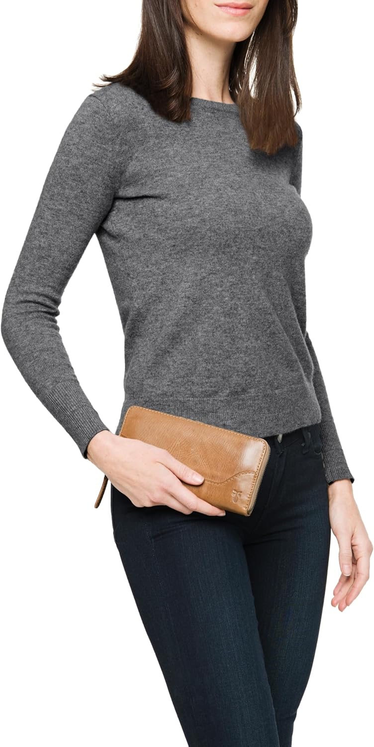 Frye Women's Melissa Zip Around Leather Wallet, Stylist Purse with Card Holder & Pockets - Image 5