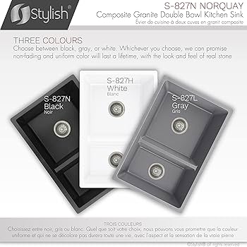 kokoページ Stylish 27.25 x 18.75 Inch Drop In or Undermount Kitchen Sink