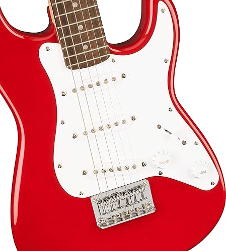 Miniatura 3 de Squier Mini Stratocaster - Guitarra eléctrica, rojo Dakota, diapasón de laurel