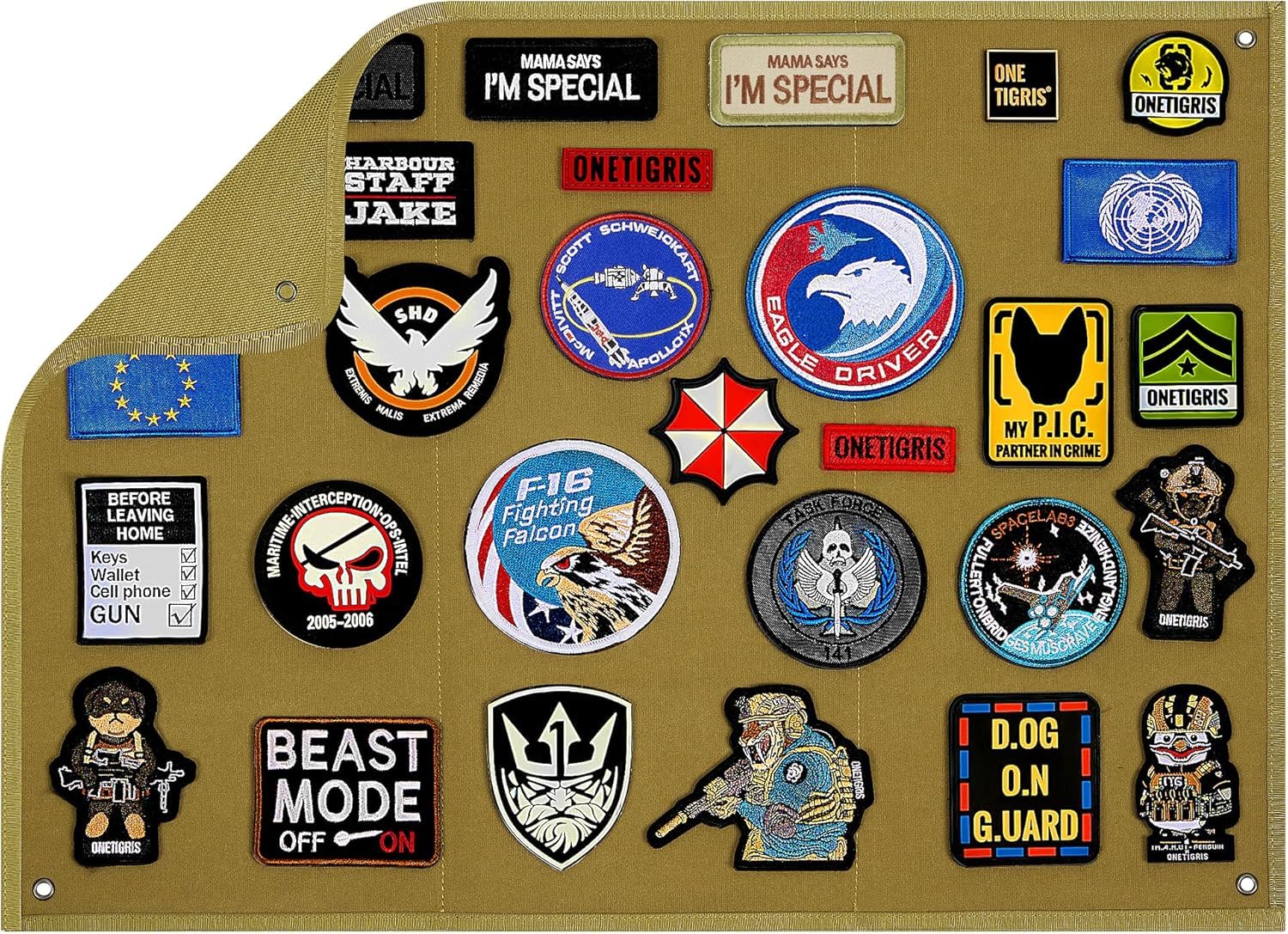 Amazon.co.jp: OneTigris ミリタリー系パッチホルダーボード 貼れ