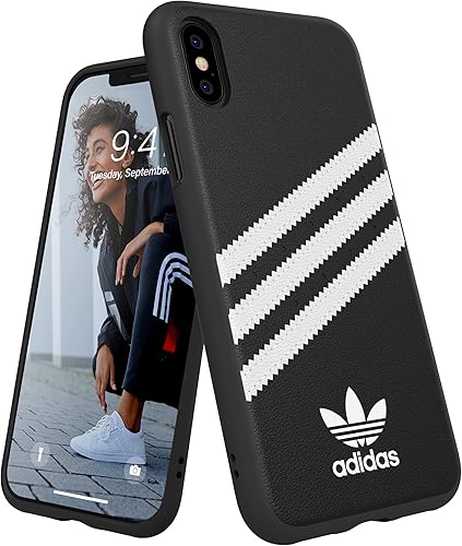 adidas Funda para iPhone X/Xs Negro/Blanco Originals, iPhone adidas Case, Funda para iPhone adidas Resistente a Caídas adidas Phone Case