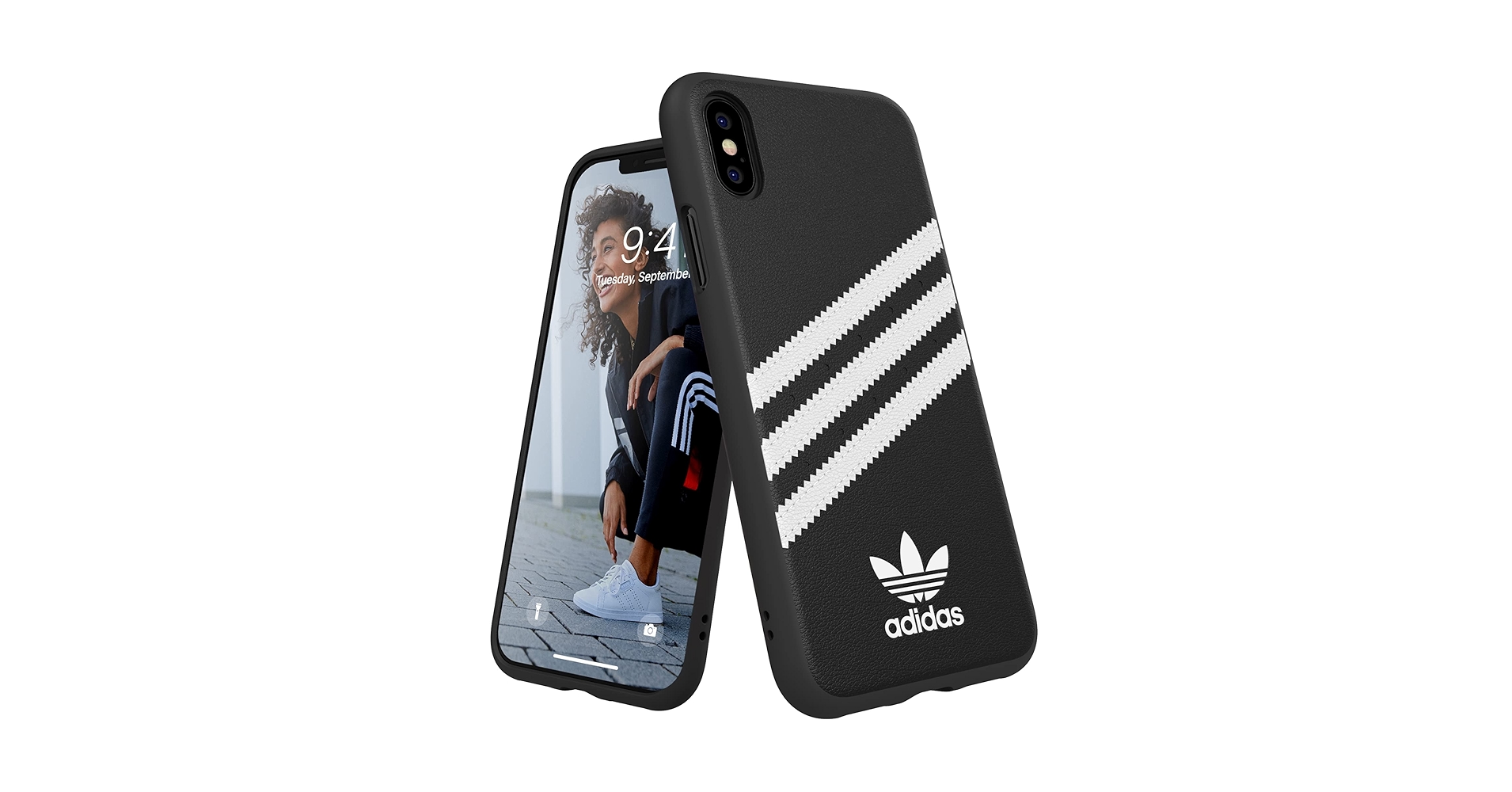 iPhoneケース adidas Amazon.com: adidas iPhone X/Xs Black/White Originals Molded