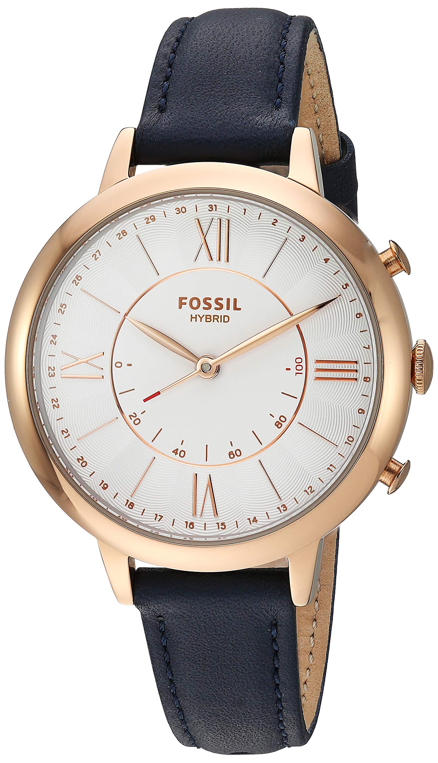 Fossil Women's Jacqueline Stainless Steel Hybrid Smartwatch with Activity Tracking and Smartphone Notifications