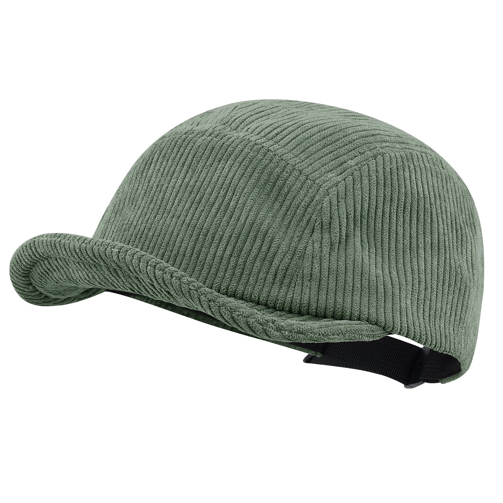 Croogo Corduroy Trucker Hat Unisex 5 Panel Baseball Cap Soft Short Brim Running Cap Low Profile Retro Dad Hat