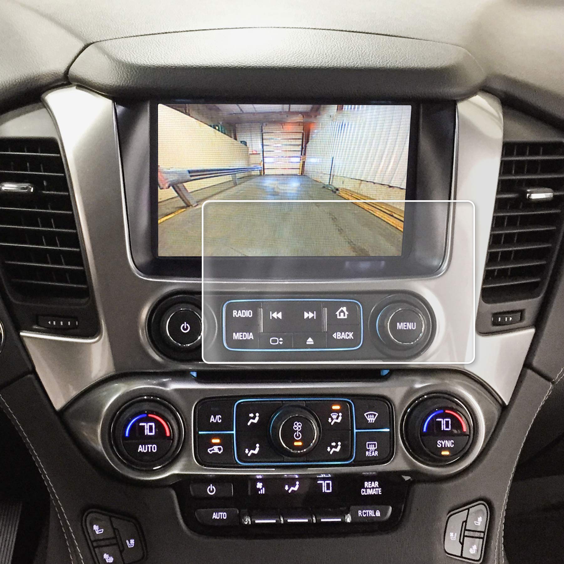 Red Hound AutoTouch Display Protector 2015-2019 Compatible with Chevy Suburban Tahoe MyLink GMC Yukon XL Intellilink Screen Saver Custom Fit Invisible High Clarity Minimizes Fingerprinting 8 Inch