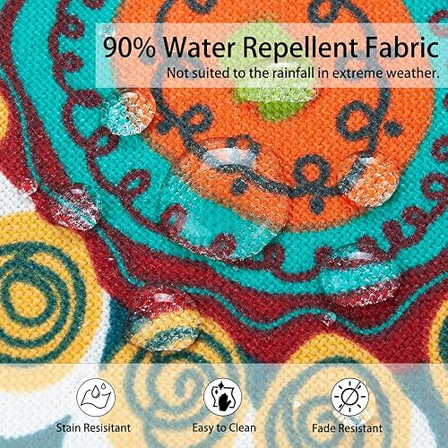 Miniatura 5 de Magpie - Cojín de banco de patio de 42 x 18 pulgadas, antideslizante, resistente al agua, para interiores y exteriores, cojín de asiento largo,