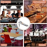 Vista 6 de WeChef Calentador de comida comercial de 36 pulgadas, calentador de tira eléctrica de arriba de 1000 W, lámpara de calefacción portátil de acero