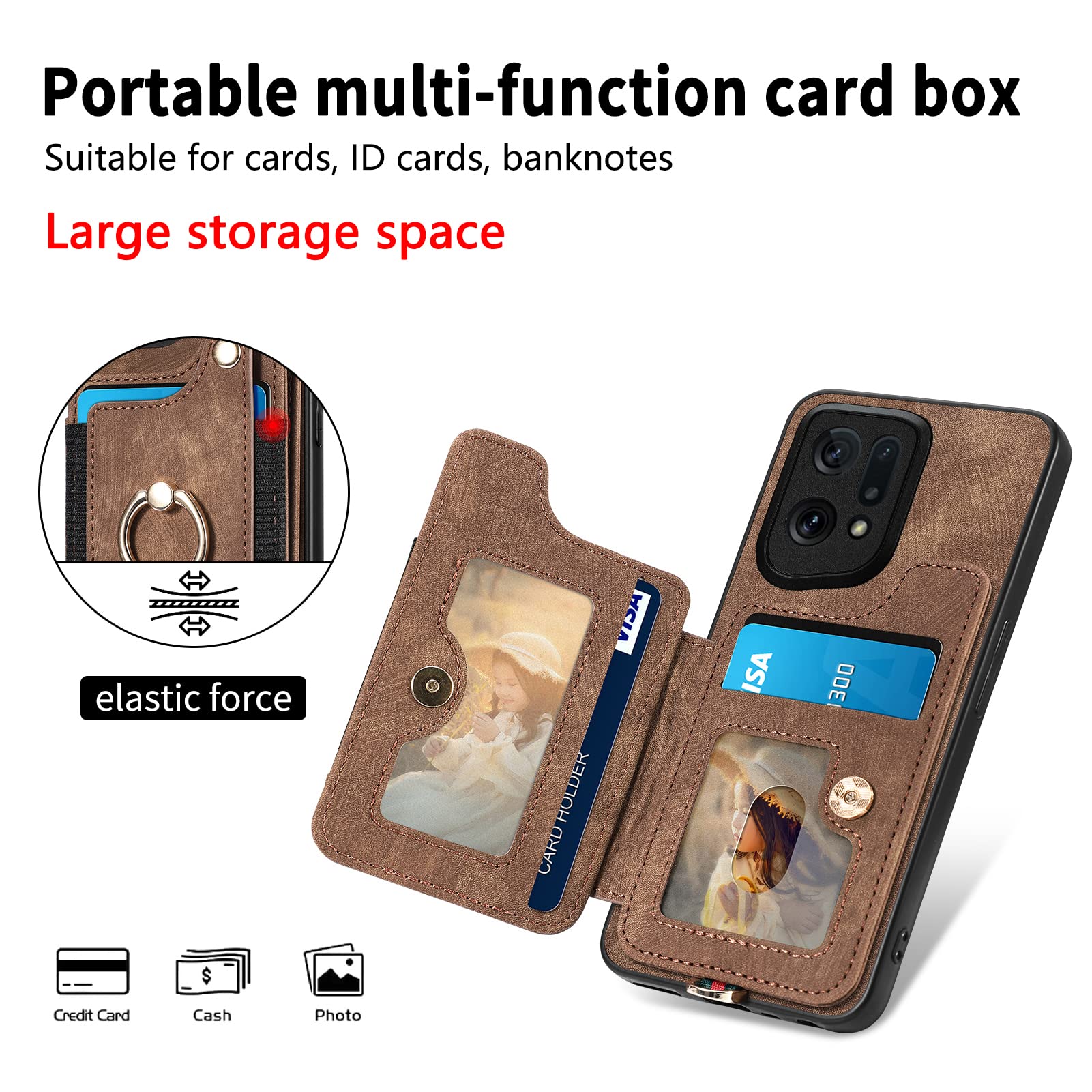 Asuwish Phone Case For Samsung Galaxy S24 FE 5G Wallet Cover With Tempered Glass