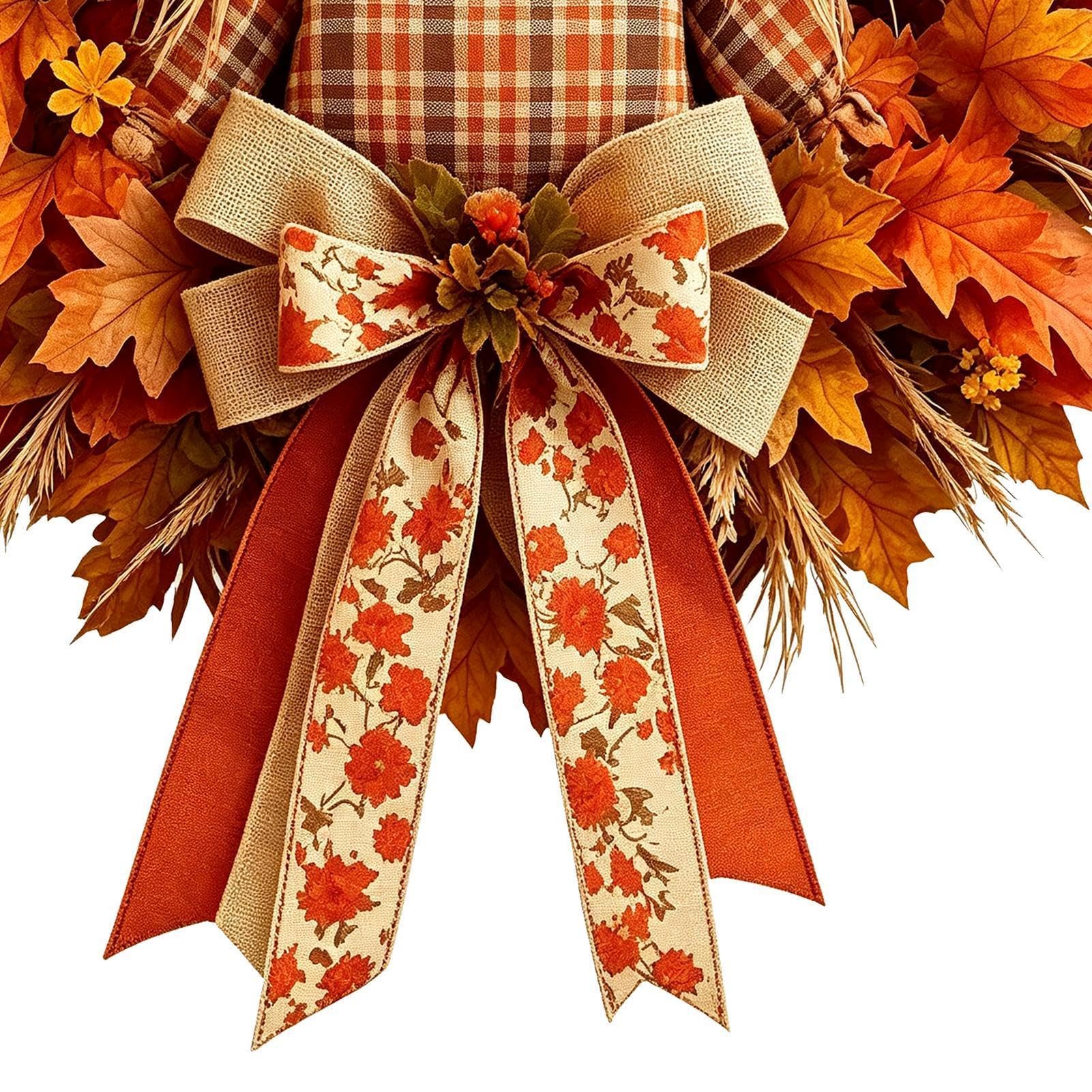 Ghirlanda autunnale rustica con e girasole in acero