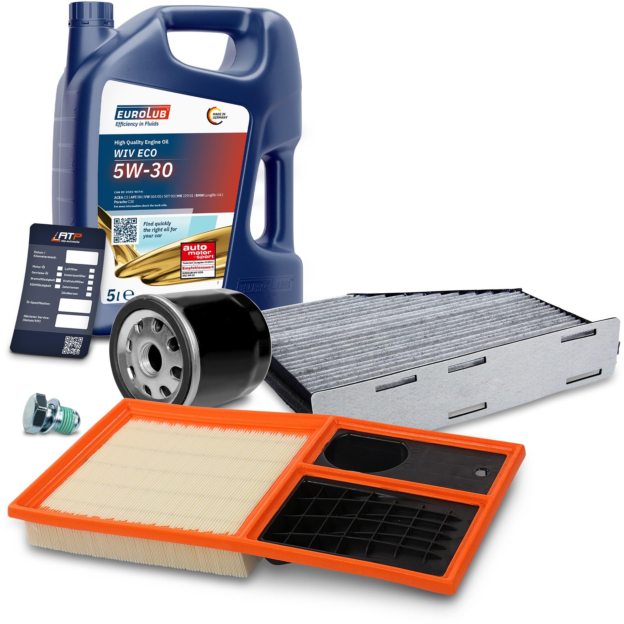 Inspektionspaket Filterset mit 1x Ölfilter, 1x Motoröl 5W-30 WIV
