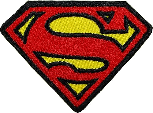 Parche clásico con logotipo de Supermaans. Bordado, planchado. Tamaño 3.150 x 2.362 in.