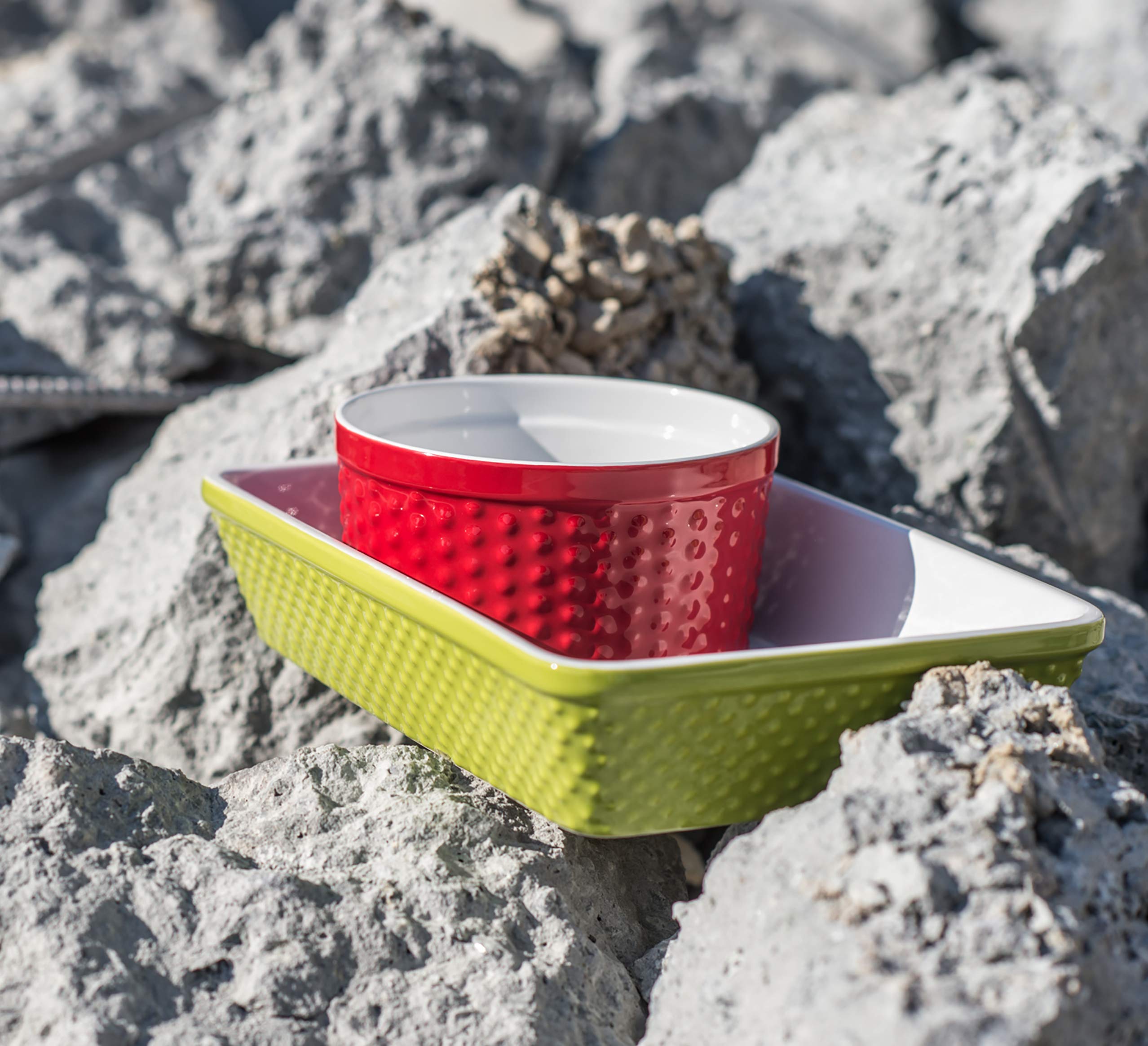 Amazon.com: BIA Cordon Bleu 1-Quart Porcelain Hobnail Textured