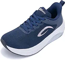 Sapatos femininos de bico largo | Sapatos de caminhada com suporte de arco | Tênis ortopédico para joanetes | Fascite plantar, Azul-marinho - C, 9 Wide