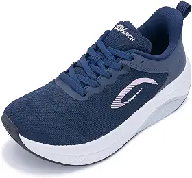 Sapatos femininos de bico largo | Sapatos de caminhada com suporte de arco | Tênis ortopédico para joanetes | Fascite plantar, Azul-marinho - C, 9 Wide