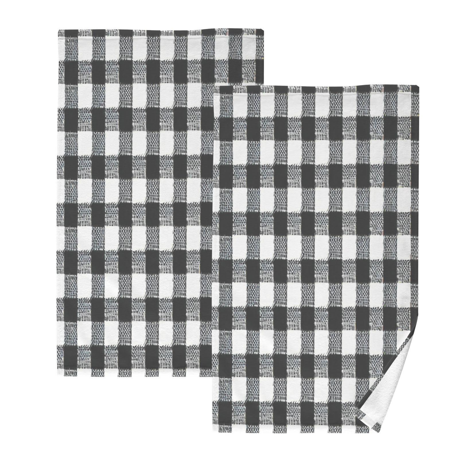 Soft and Skin-Friendly Pure Cotton Material Luxury Towel Cotton Rags for Bedroom Bathroom 2 Pack 16x28