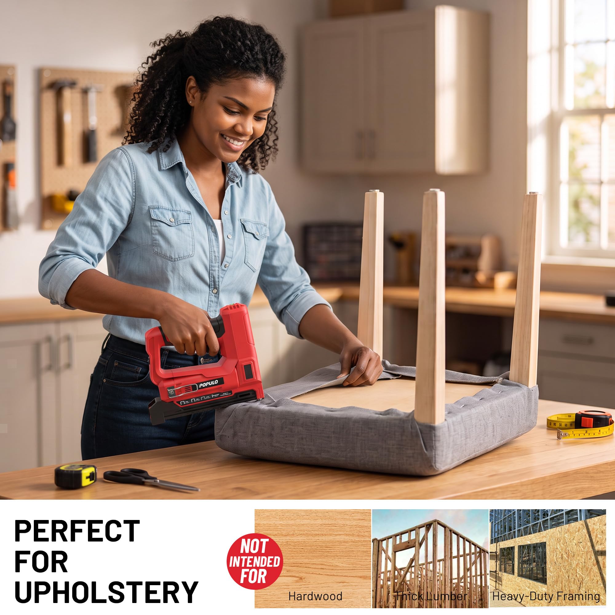 Populo 4V Staple Gun - Upholstery & Crafts -3