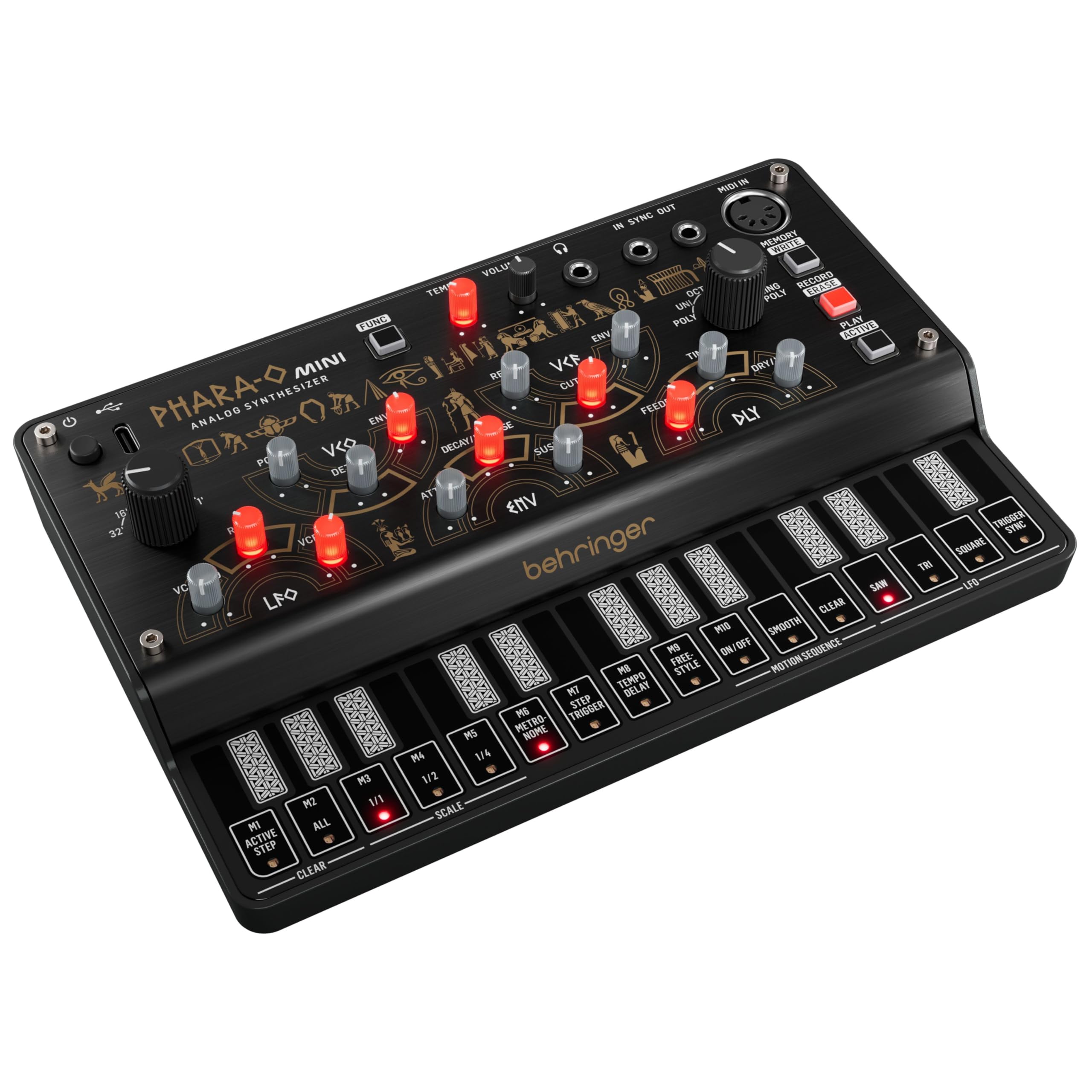 Behringer PHARA-O MINI アナログシンセサイザー 本体 Amazon.com: Behringer PHARA-O MINI Mini Synthesizer for Compact
