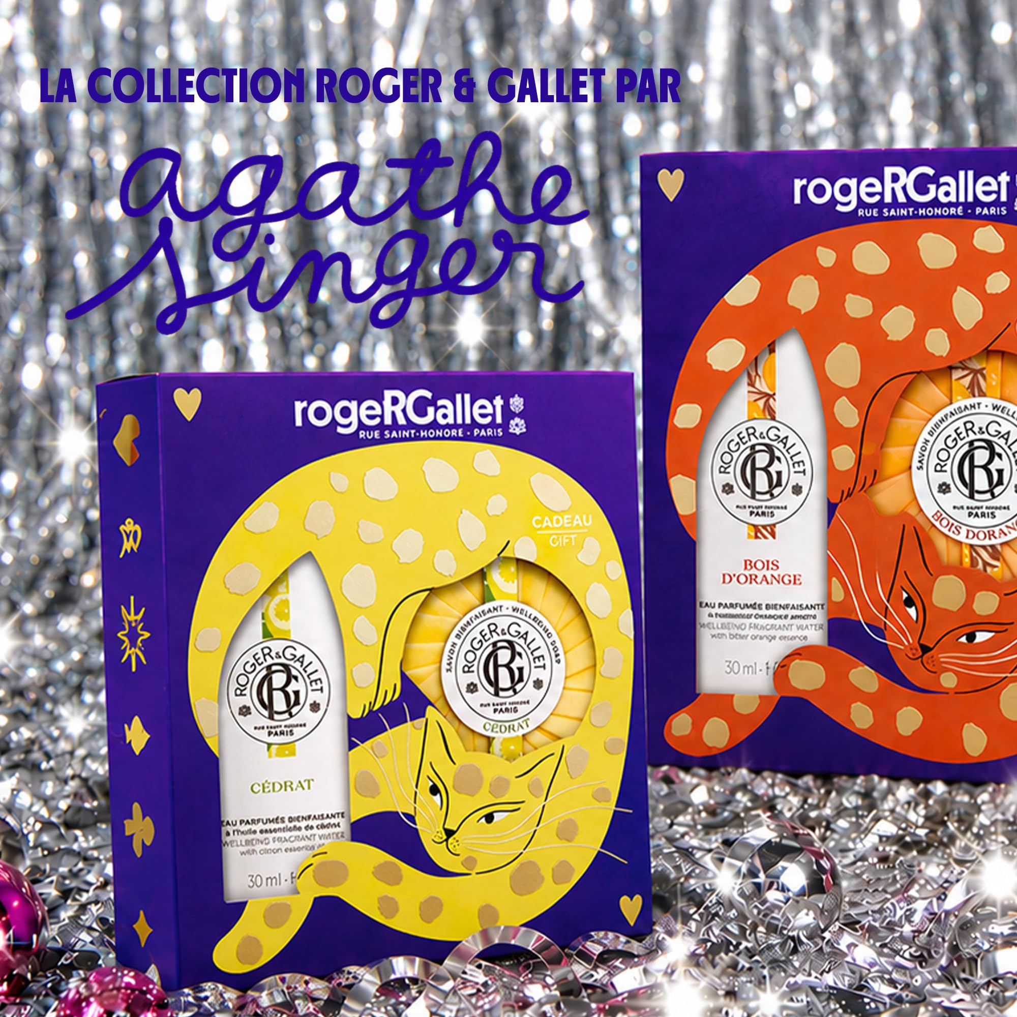 RogerGallet - Coffret Cadeau Noël Femme Néroli - Eau Parfumée Bienfaisante 100 ml + Lait Corps Offert - Idée Cadeau Femme aux Notes de Fleur d’Oranger, Immortelle et Fleur de Néroli