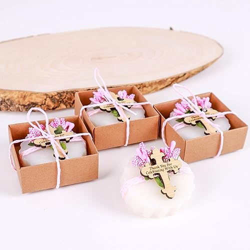 Miniatura 6 de HTF Pack of 10 Baptism Gifts for Girl, Baptism Favors, Handmade Scented Vega Mini Soap, 1st Communion Gifts, Christening Gifts for Boys, Bautizo
