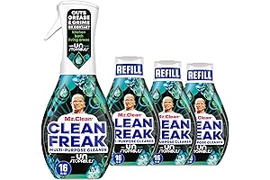Clean Freak Disinfecting Multi-Surface Spray, Deep Cleaning Mist Starter Kit and Refill...