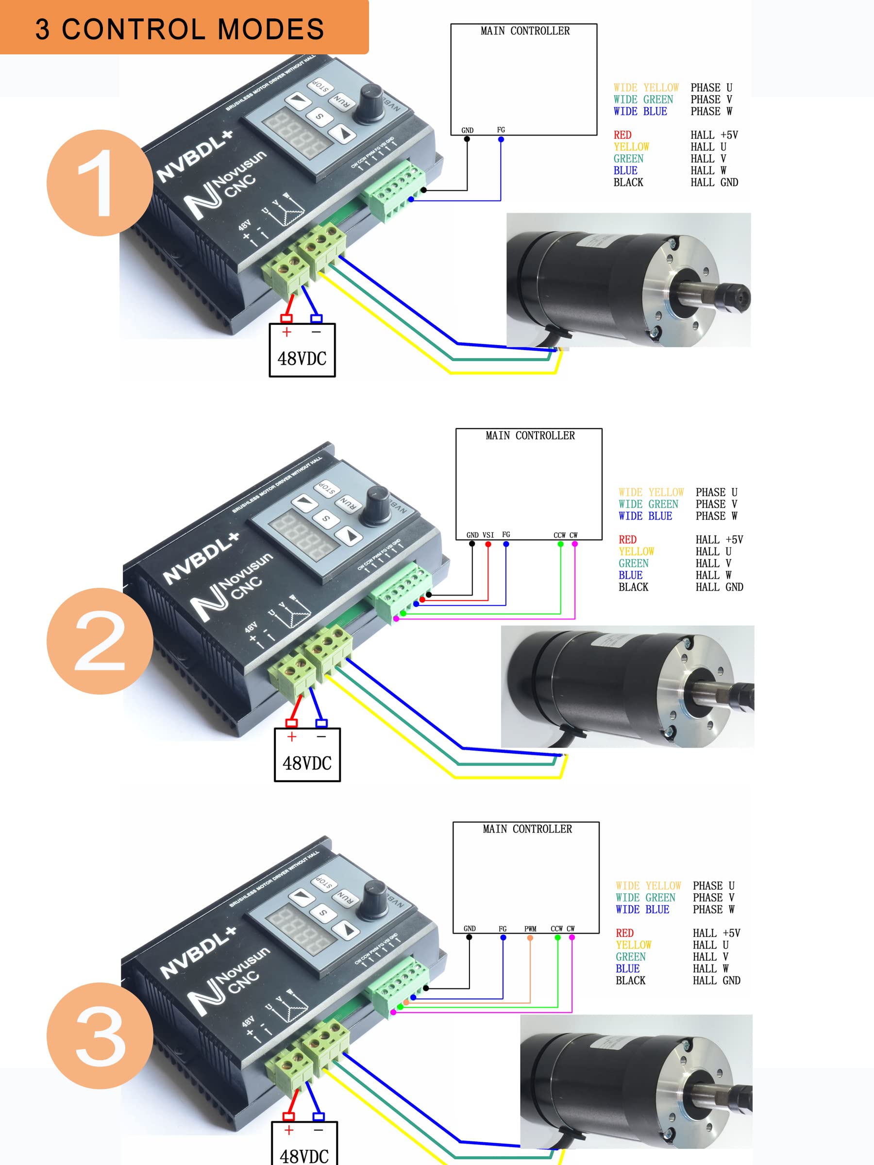 RATTMMOTOR 400W Brushless Spindle Motor 55mm CNC Air Cooled Spindle Motor ER8 12000RPM+600W