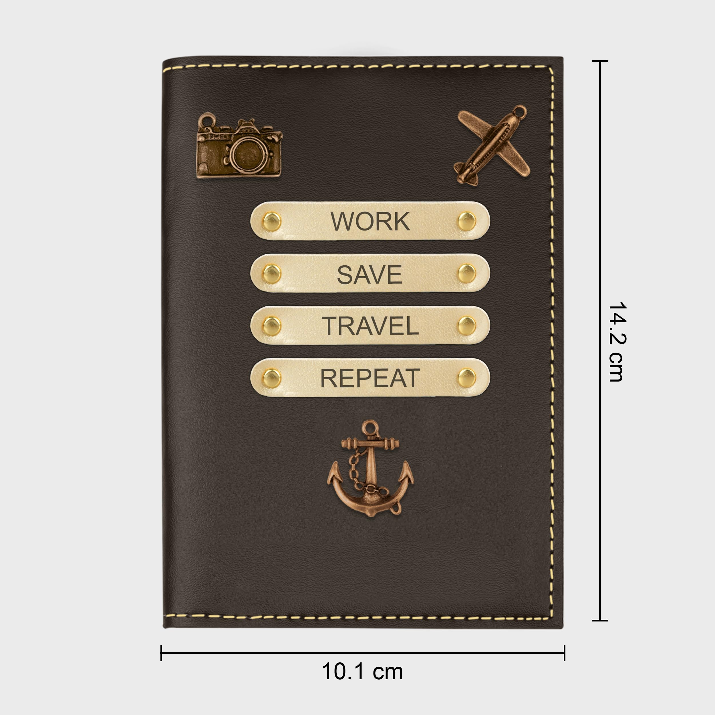 The Wallet Store Leather Passport Cover - Grey
