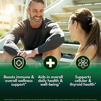 Thyroid Support Drops - Selenium, Zinc, Iodine, L Tyrosine, Ashwagandha, Turmeric, Schisandra Guggu, Cayenne, Basil - Liquid Supplement Folate Copper Alcohol -Free, Vegan, Non-GMO 8 oz
