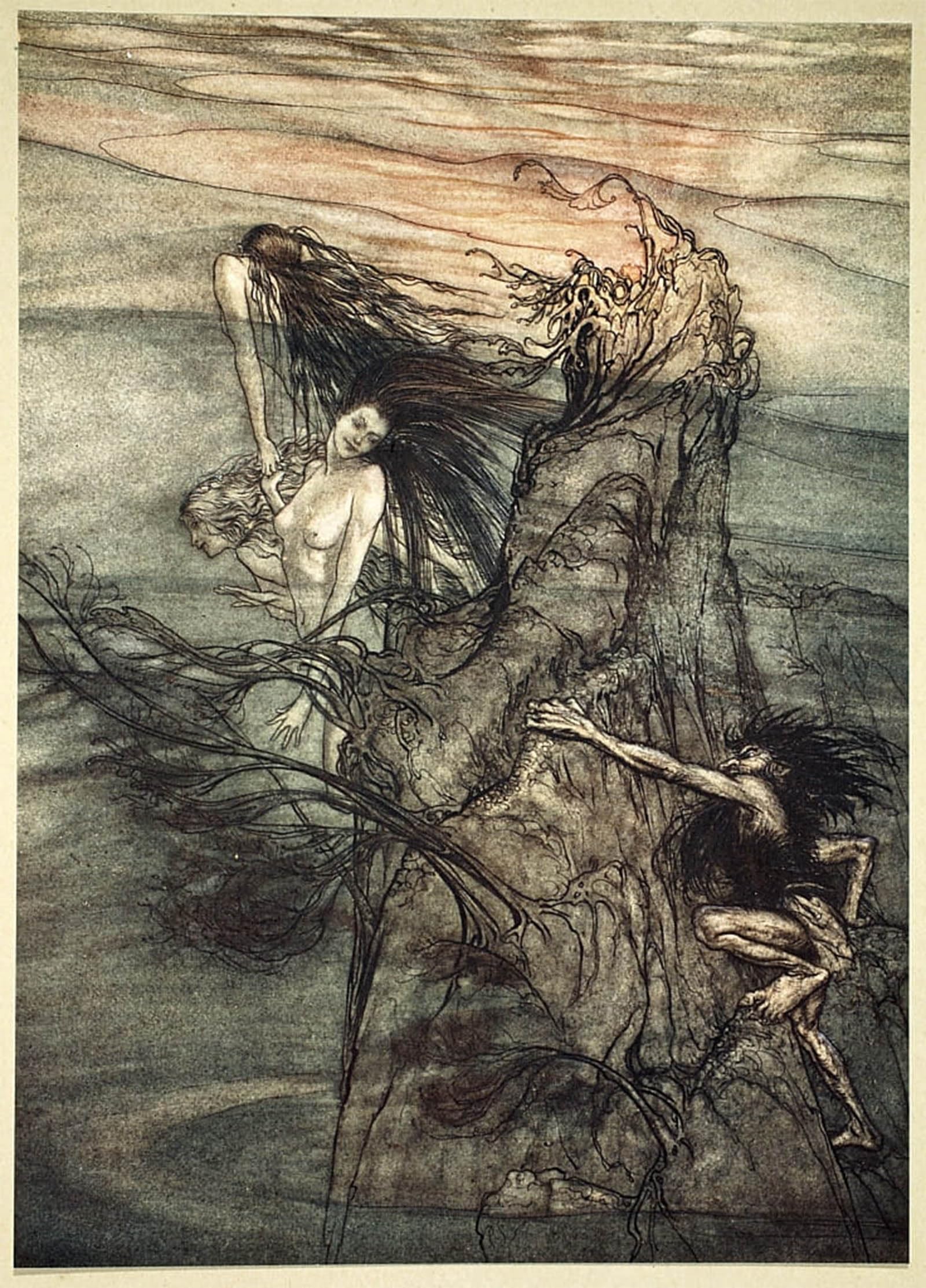 POSTERIIk Famous Print Pop Art Wall Art Graffiti Mock the Nibelung Makes for Your Toy by Arthur Rackham Art Prints for Home Decor 60x90cm